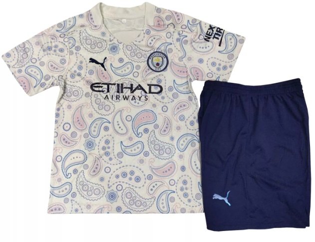 Kit infantil oficial Puma Manchester City 2020 2021 III jogador
